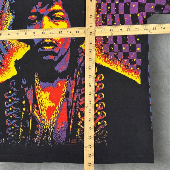 VTG Jimi Hendrix AOP Winterland Mosquitohead Are You Experienced Shirt EUC! - XL - Picture 7 of 7